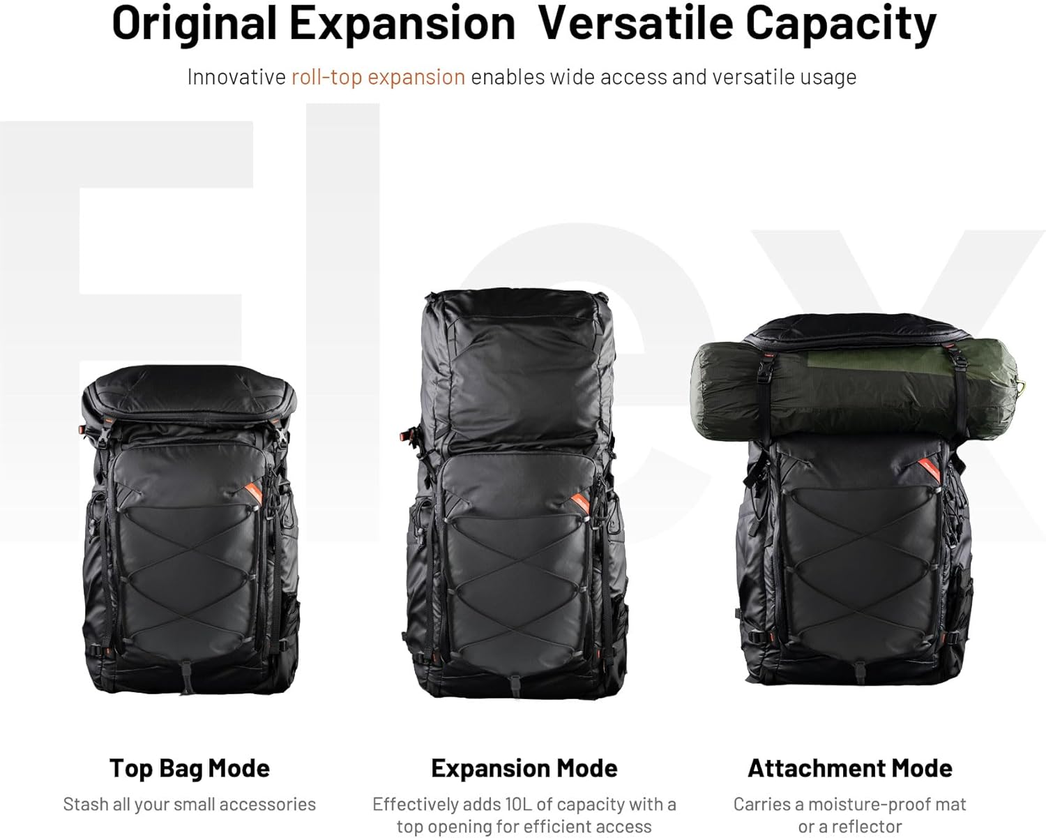 Detalle 2 de PGYTECH OnePro Flex 30L-50L Mochila para cámara