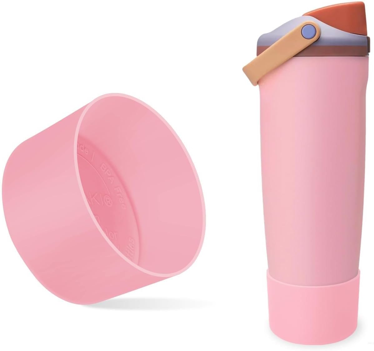 Detalle de Kaitiaki OWSB1201 Silicone Boot for Owala Bottles, Kickflip Pink