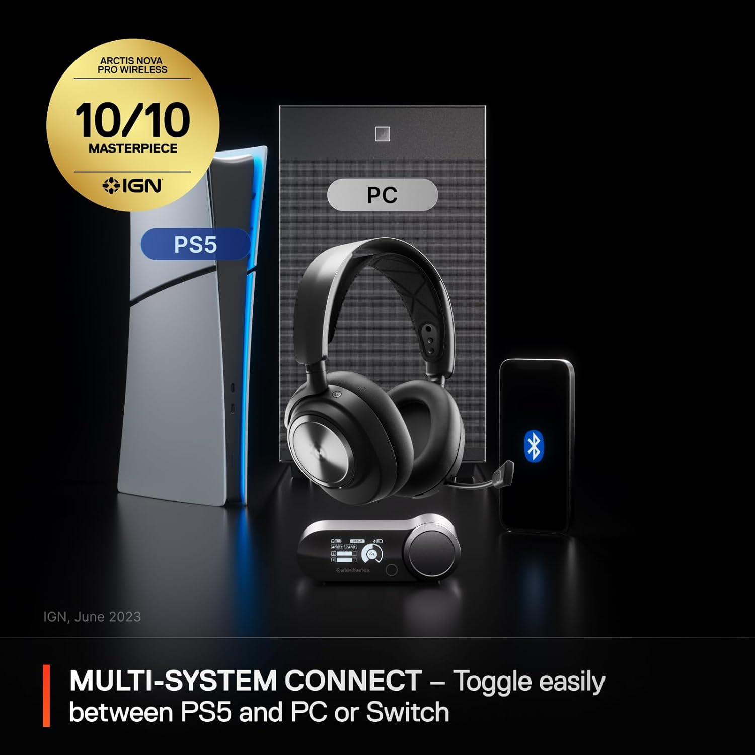 Detalle 2 de SteelSeries Arctis Nova Pro Wireless