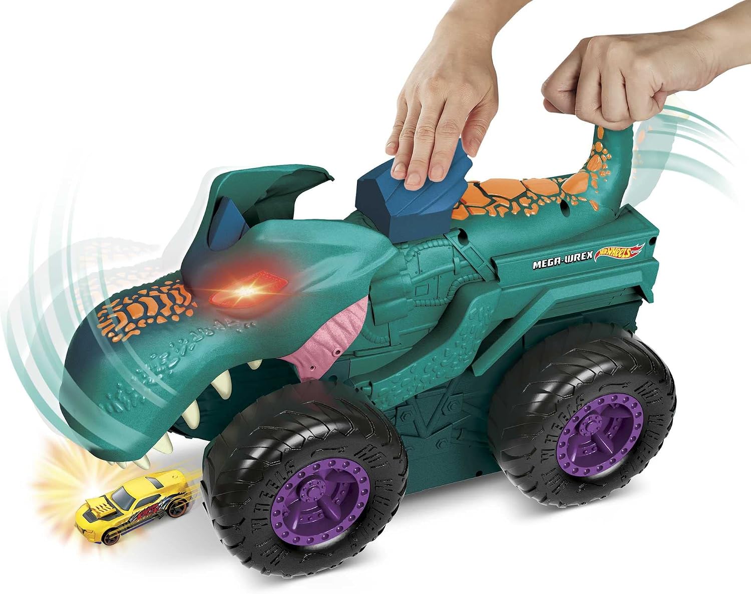 Thumbnail 3 de Hot Wheels Monster Trucks Mega Wrex: Mastica coches 🚙