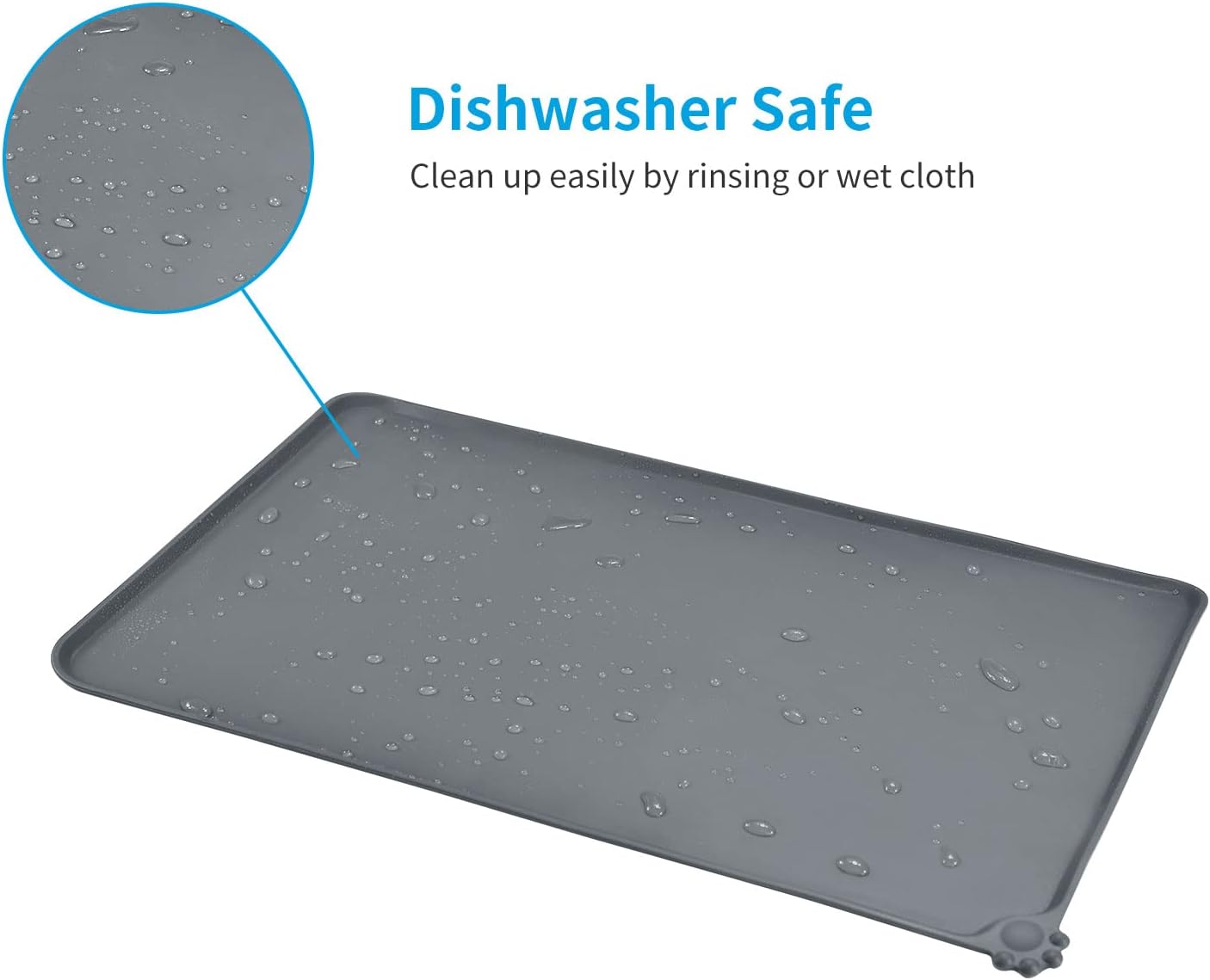Detalle 1 de AUDWUD Anti slip pet feeding mat 87 x 58cm