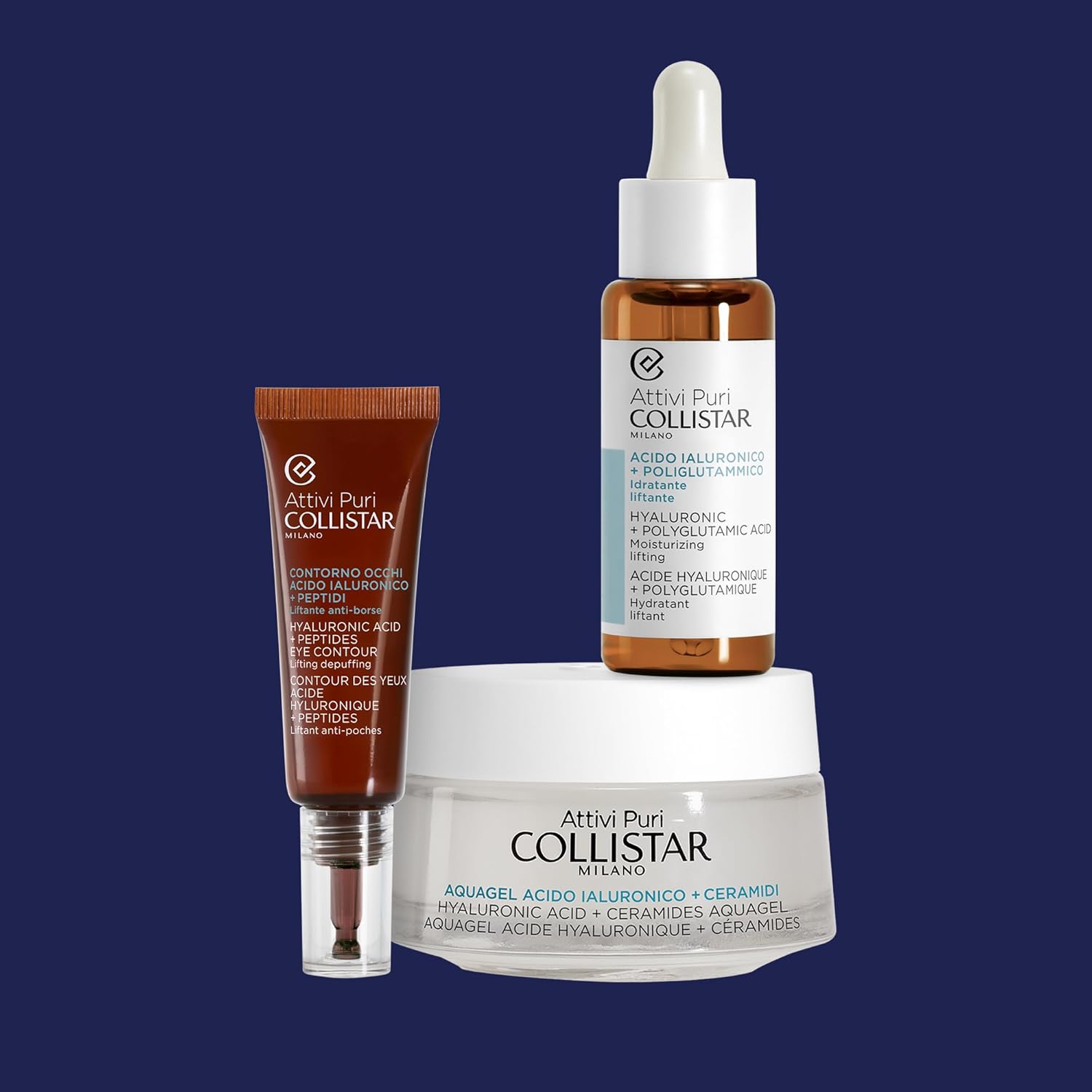 Thumbnail 2 de Collistar Attivi PUri Hyaluronsäure + Polyglutaminsäure Feuchtigkeitsspendende Lifting-Behandlungstropfen (30 ml)