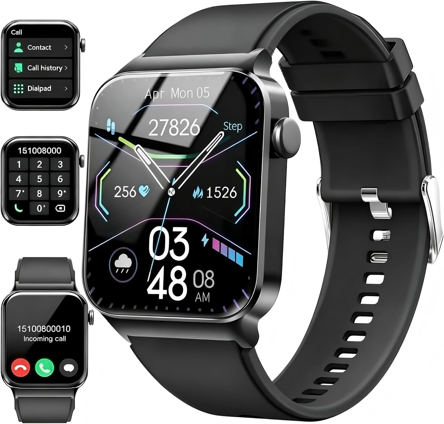 Detalle de 2026 Smart Watch for Men & Women: 100+ Sports Modes, Bluetooth Calls & IP68 Waterproof