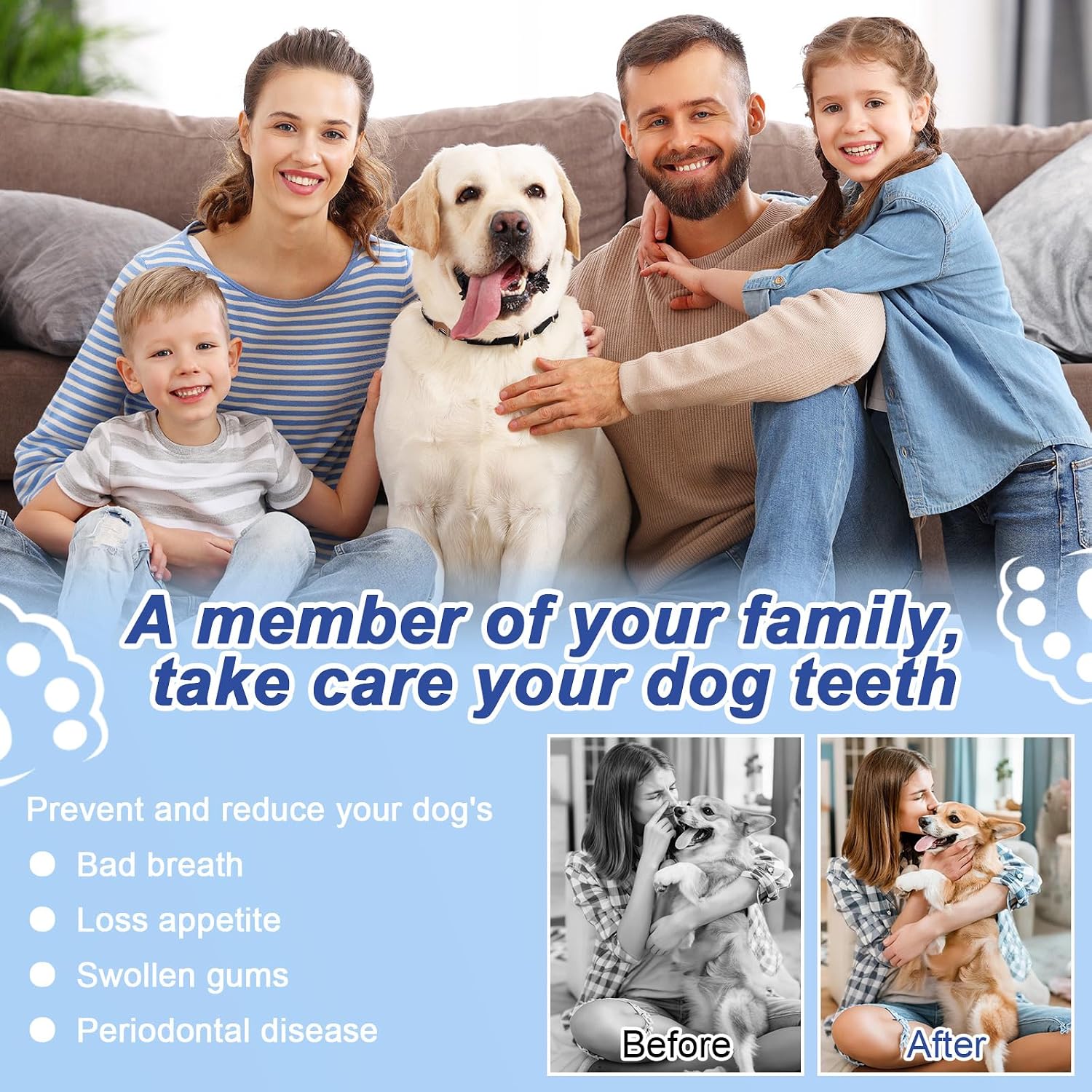 Thumbnail 6 de ETACCU Dog Plaque Remover for Teeth – Low Noise Sonic Clean with LED Light