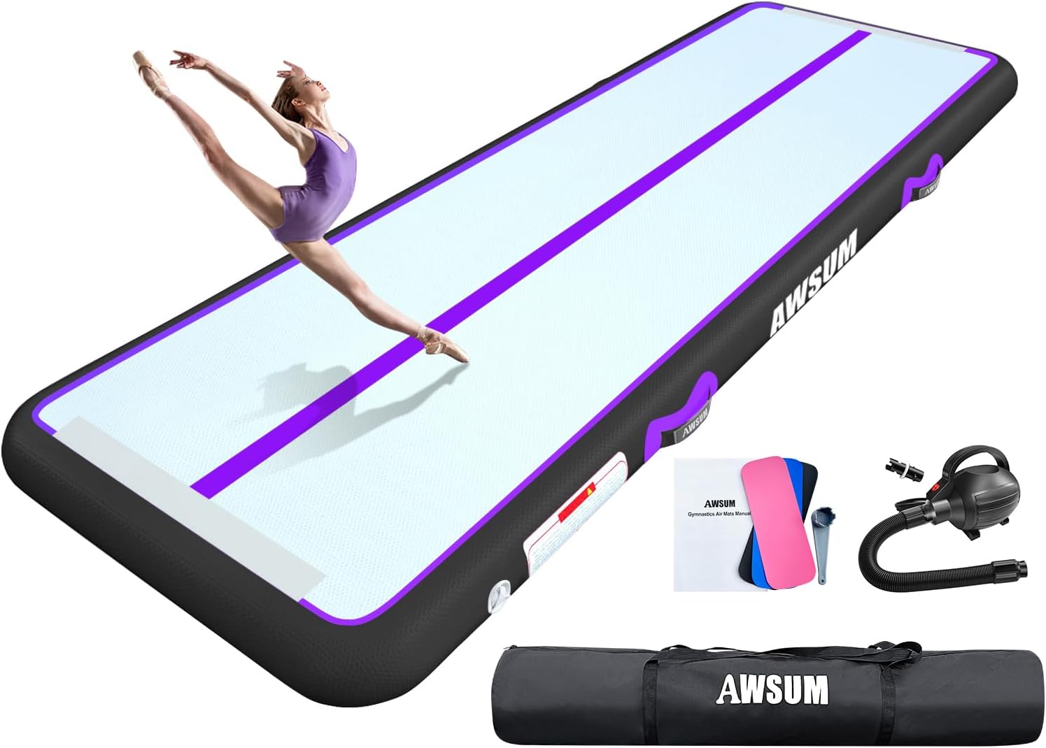 Detalle de AWSUM Inflatable Gymnastics Mat 1000D Reinforced PVC