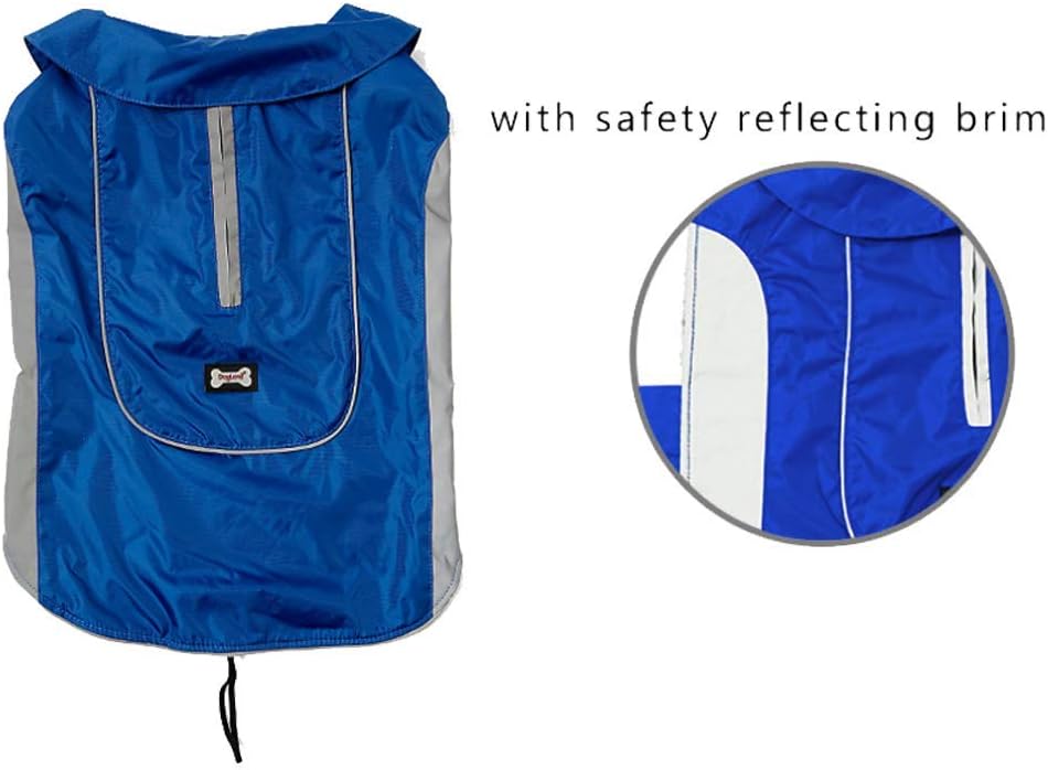 Detalle 2 de Morezi Dog Warm Coats & Jackets – Waterproof Coat with Harness Hole (XS) in Blue