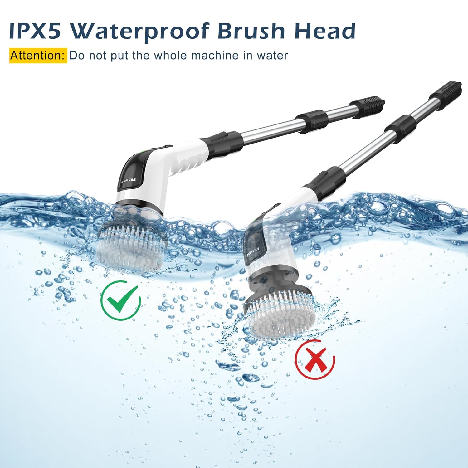 Thumbnail 6 de Bomves Electric Spin Scrubber 90 mins cordless cleaning brush 🧽