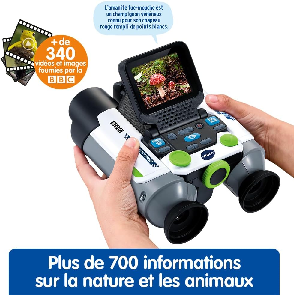 Thumbnail 5 de VTech Genius XL Jumelles Vidéo Interactives – Jumelles enfant 10x21 avec écran couleur et contenu éducatif BBC