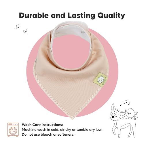 Thumbnail 5 de KeaBabies 8-Pack Organic Baby Bandana Bibs for Girls