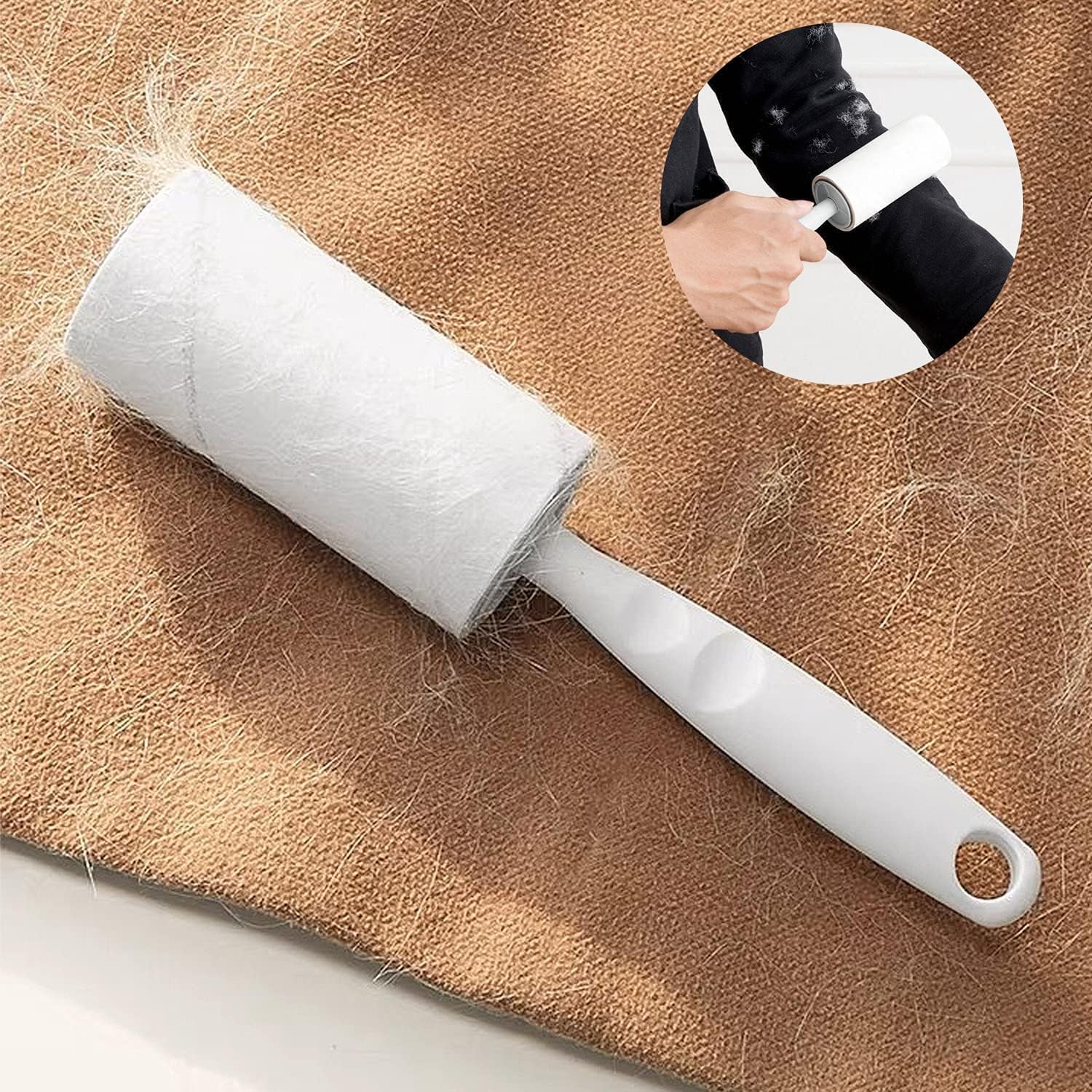 Thumbnail 2 de MELERIO Lint Rollers 5 Refills Full Pack – 420 Sheets with Protective Cover