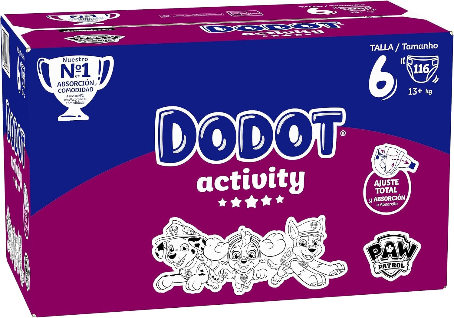 Thumbnail 6 de DODOT Pañales Activity Talla 6 116 unidades