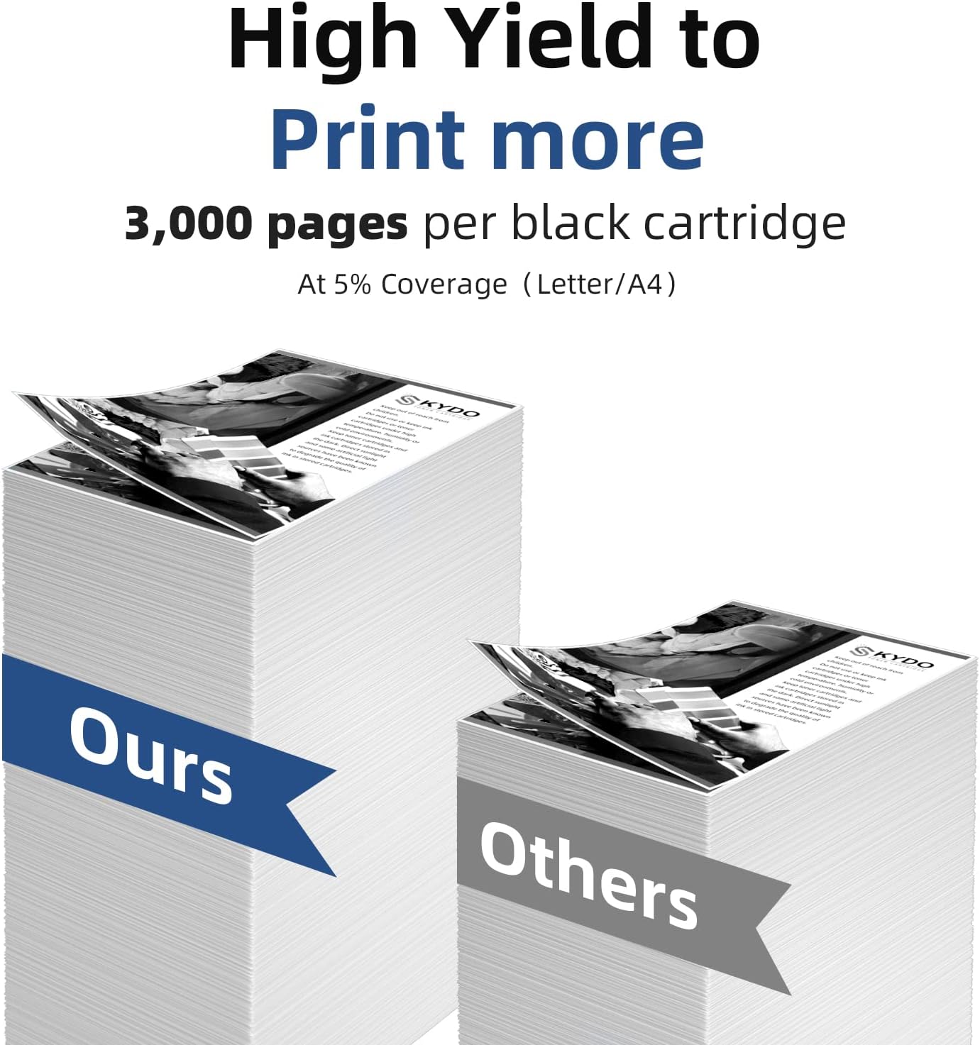 Detalle de Skydo TN830XL Black Toner Cartridges, 2-Pack, Smart Chip, Up to 3,000 Pages