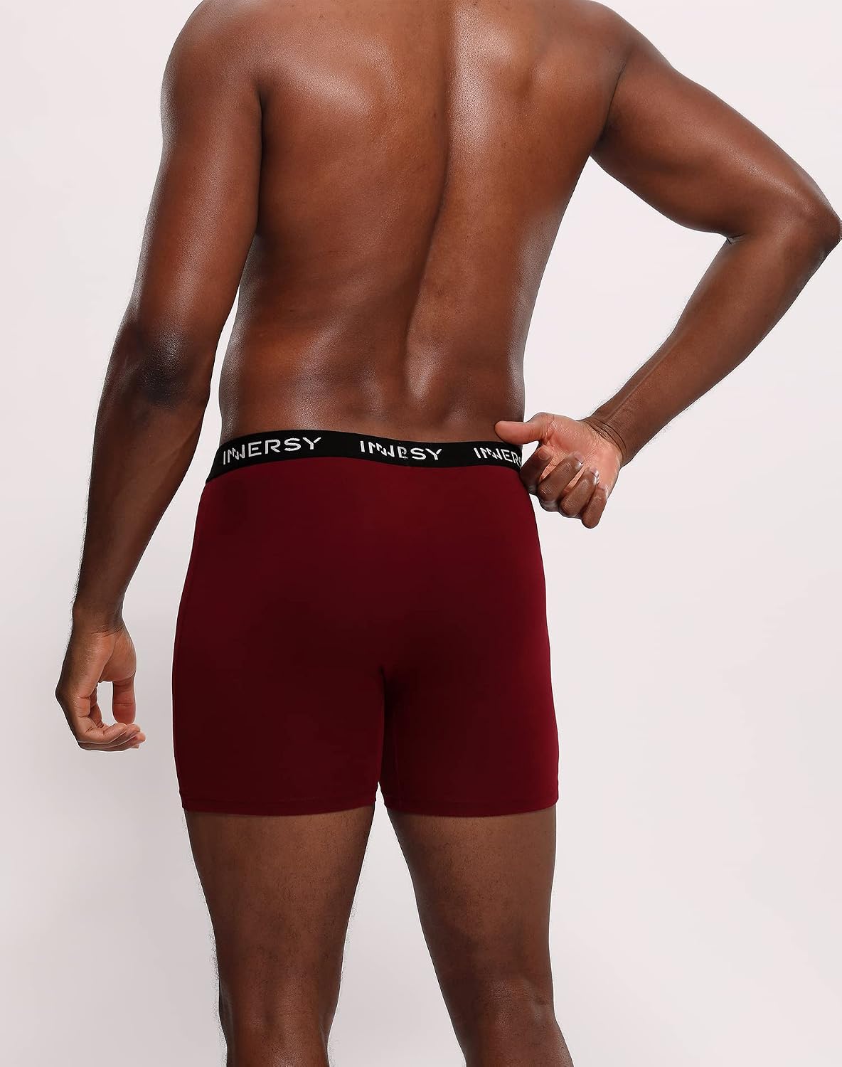 Thumbnail 2 de INNERSY Caleçon homme coton stretch boxer avec ouverture – lot de 4