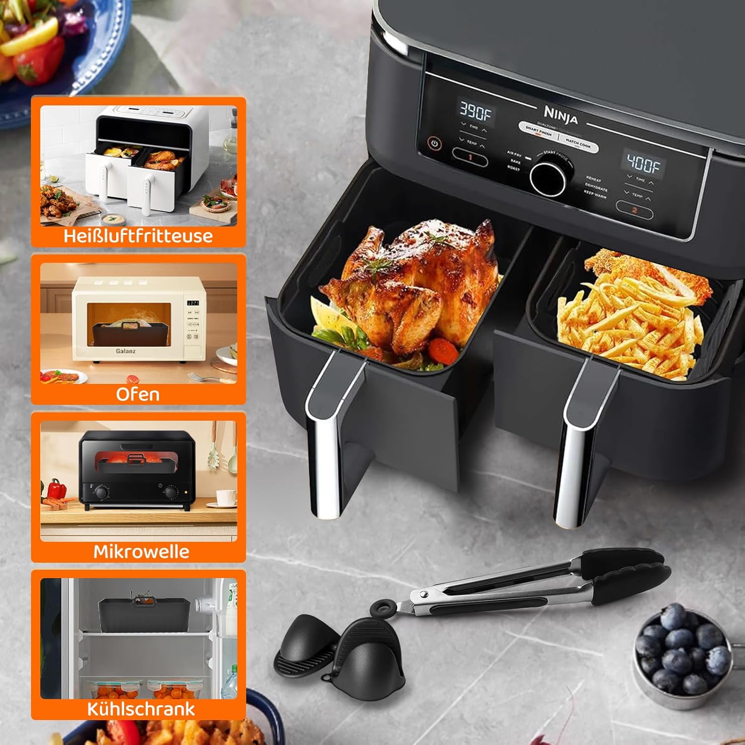 Thumbnail 6 de Ninja Airfryer Zubehör AF400EU/AF300EU – Halter & Spülmaschinenfest