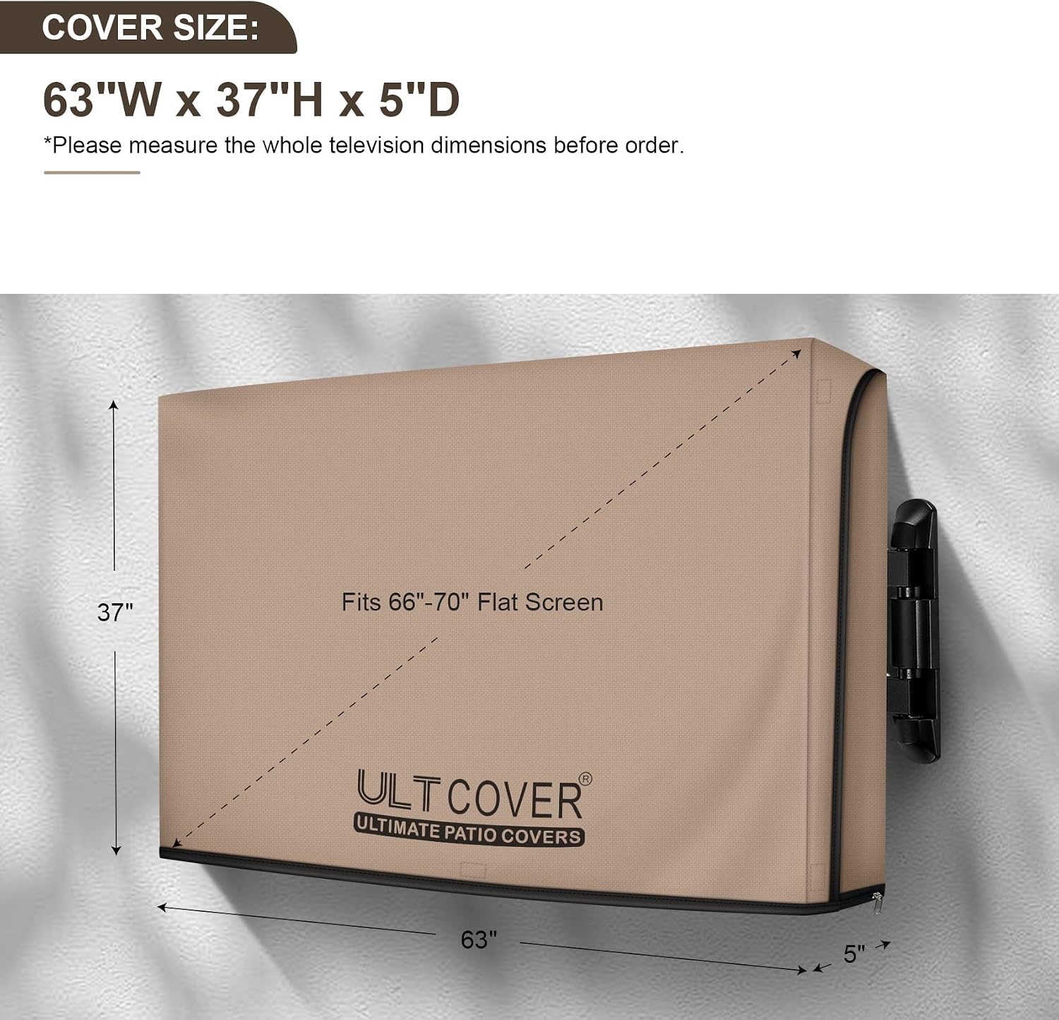 Detalle 2 de ULTCOVER 66–70 inch Outdoor TV Cover, Waterproof