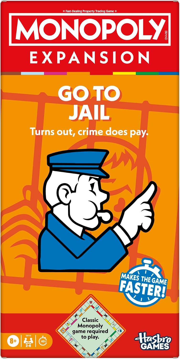 Detalle de Monopoly Go to Jail Expansion (Classic Monopoly required) – English Version