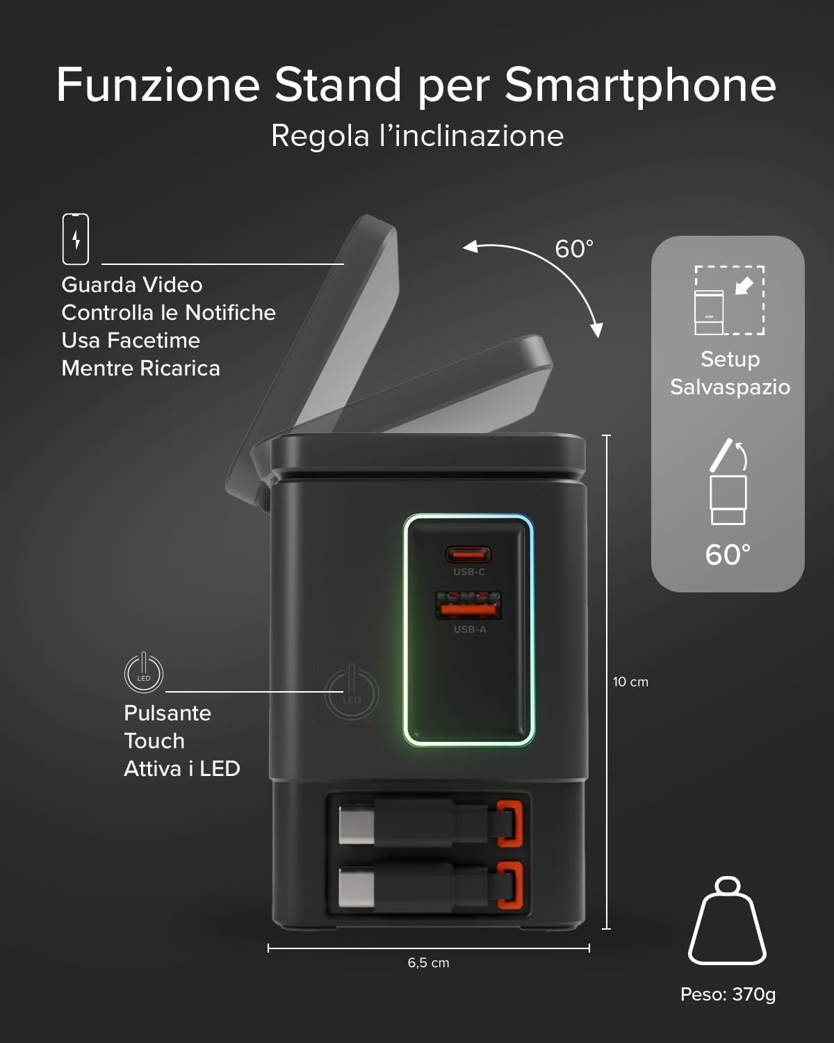 Thumbnail 6 de SBS Power Dock 6in1 100W USB-C, Dock di ricarica