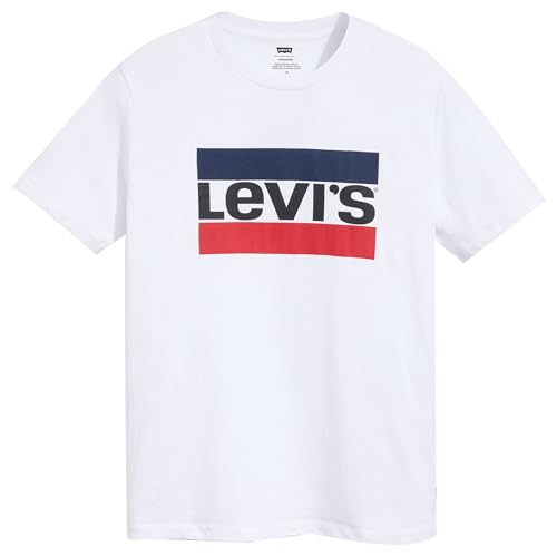 Detalle 2 de Levi's Sportswear Logo Graphic Camiseta para hombre blanca (S): diseño casual con tejido ligero