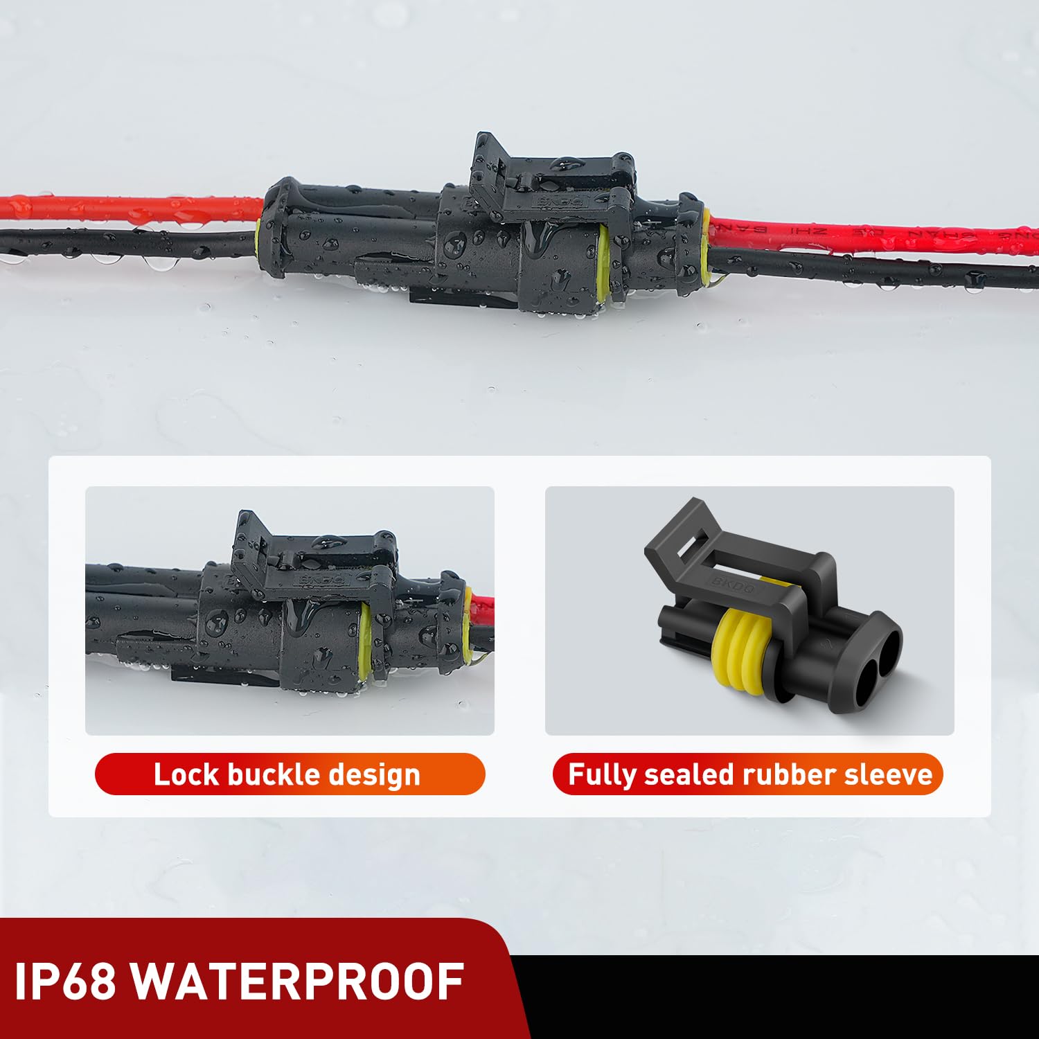 Thumbnail 4 de Nilight 2‑Pin Waterproof Automotive Connector Set 20 sets 🔌