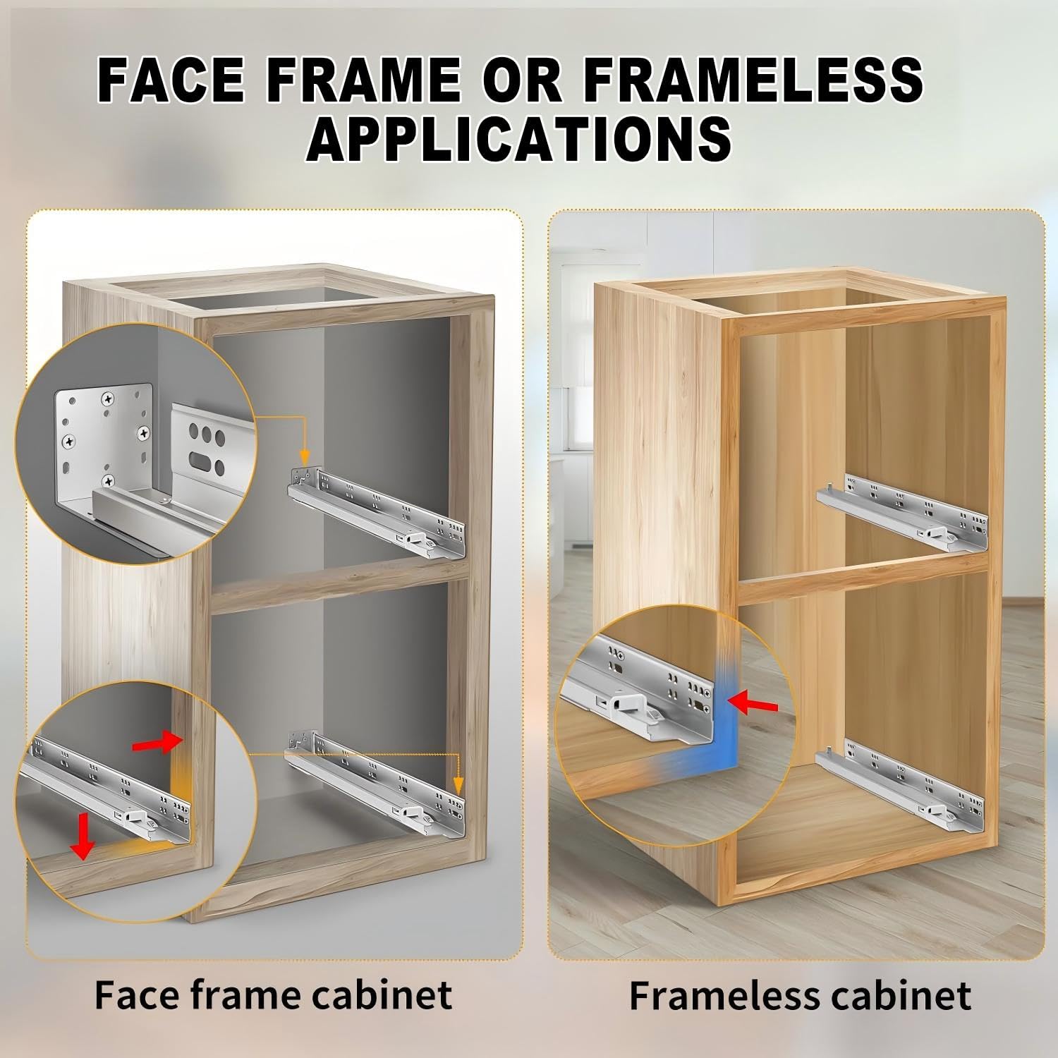 Detalle 1 de Undermount Drawer Slides 21-inch