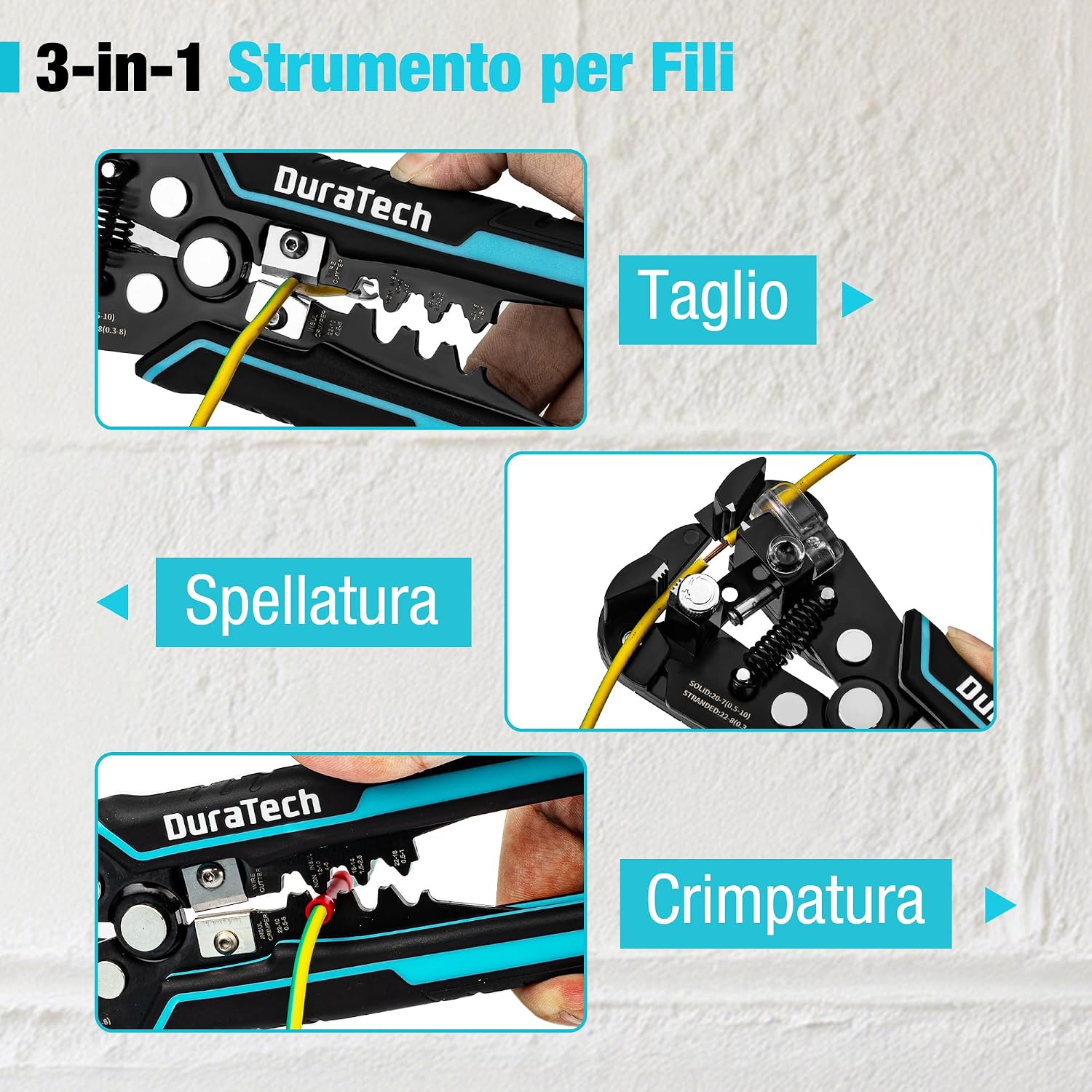 Detalle de DURATECH Spelafili Automatico 3-in-1 per Spelare: pratico, versatile e con due batterie