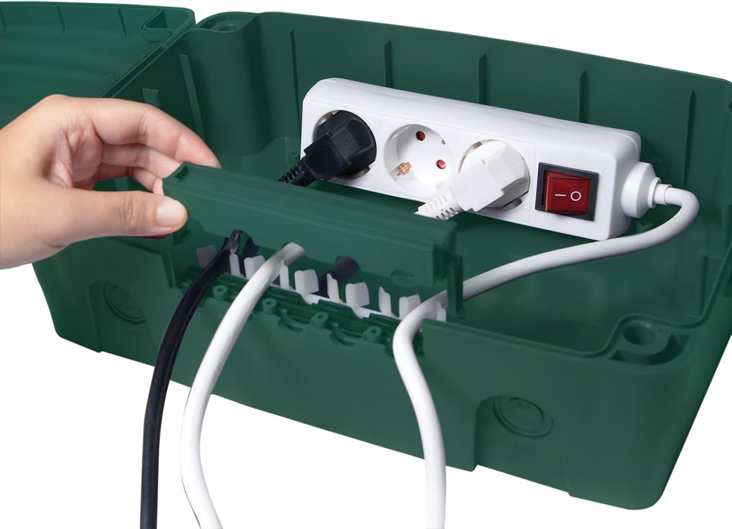 Detalle 2 de Logilink Boîte électronique extérieure verte IP54 – 320 x 210 x 115 mm