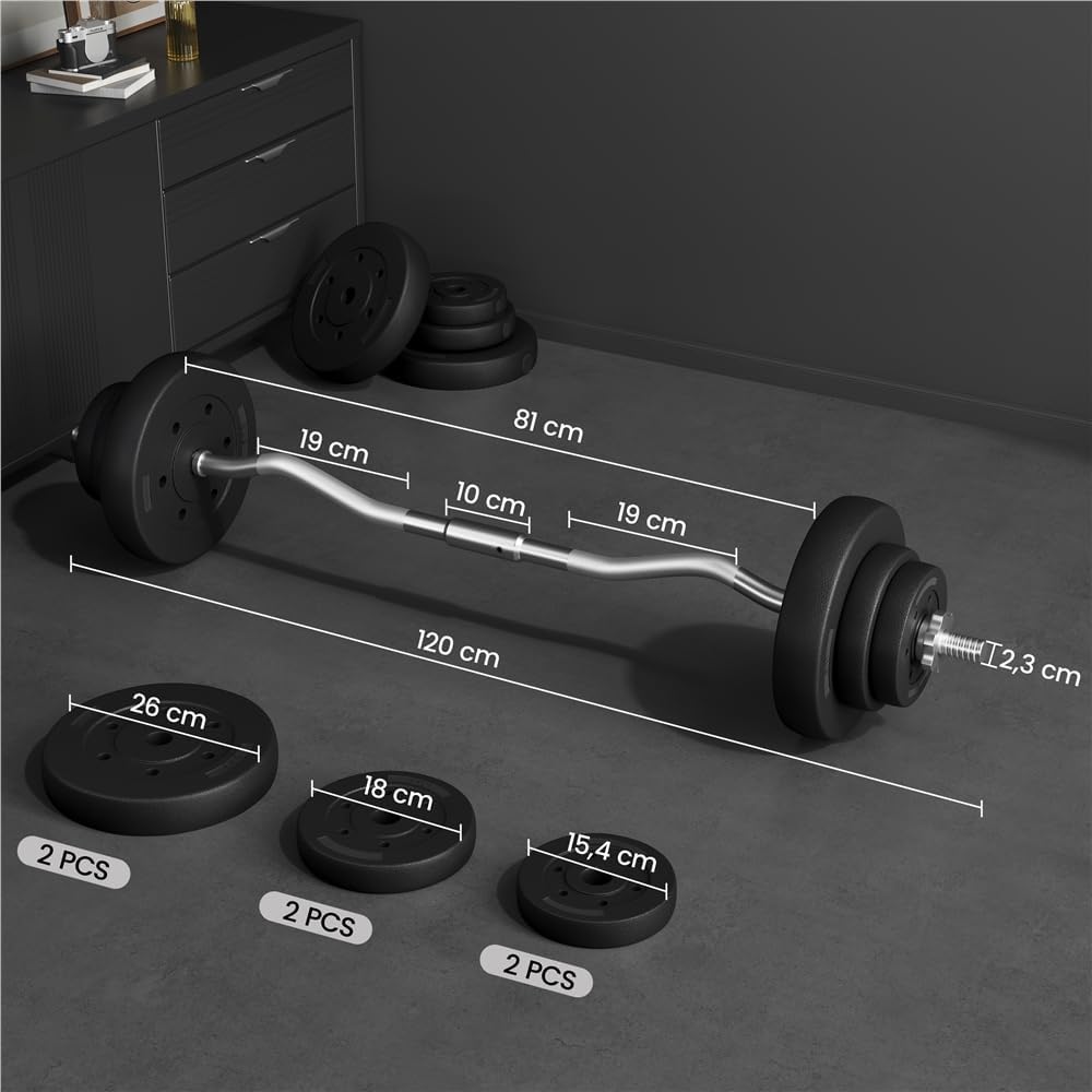 Detalle 2 de Yaheetech Mancuernas 30/25/20 kg