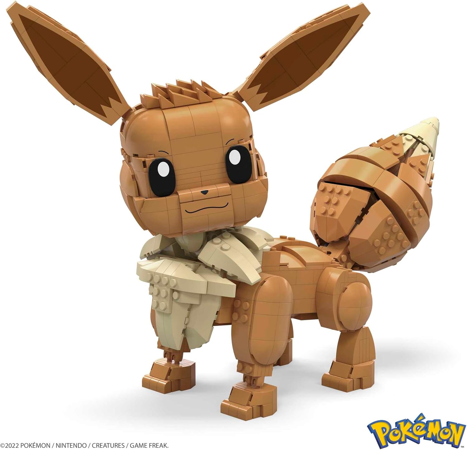 Detalle de Mega Pokémon Pokébola Jumbo Eevee - Figura de Construcción 824 Piezas