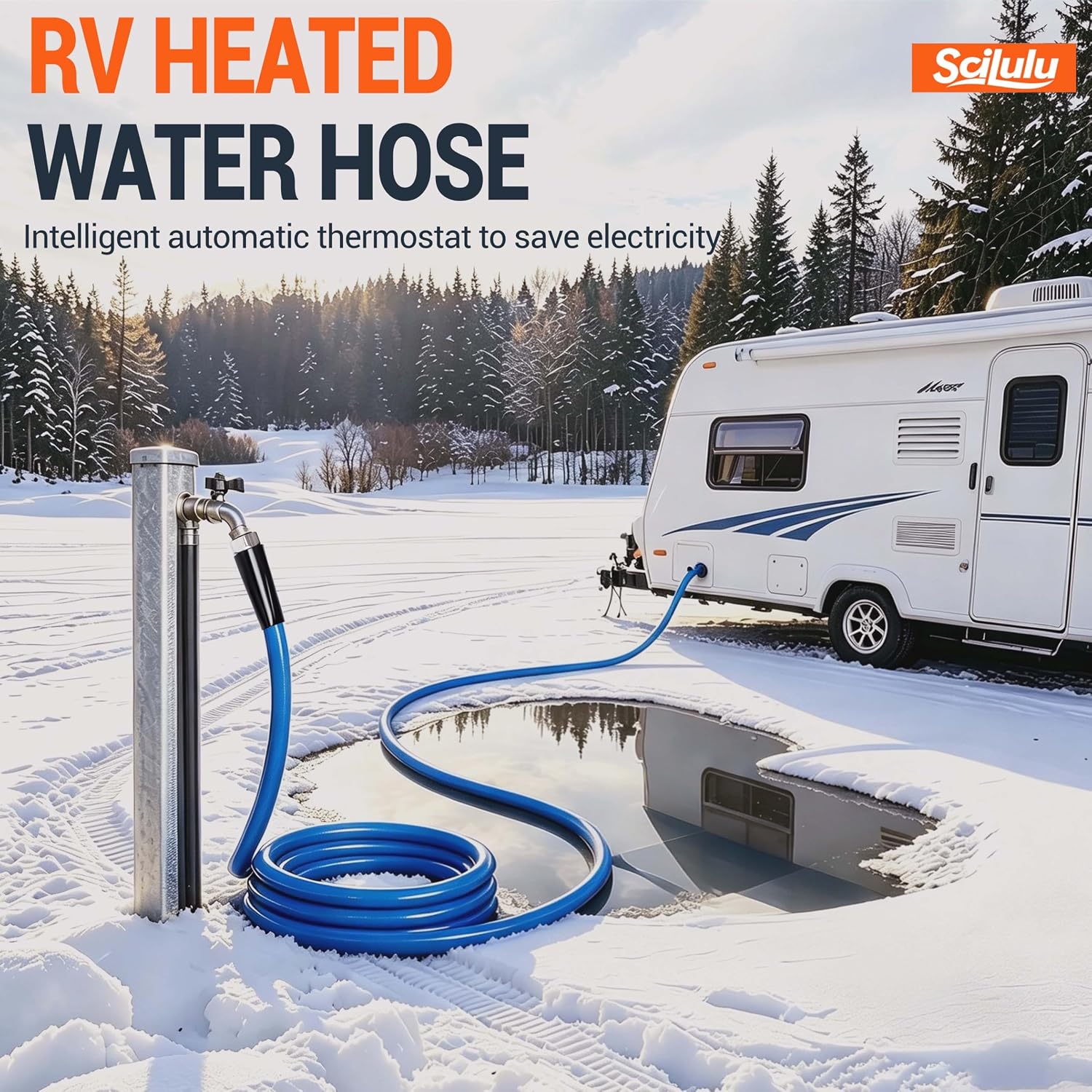 Thumbnail 1 de Scilulu 75FT Heated Water Hose for RV