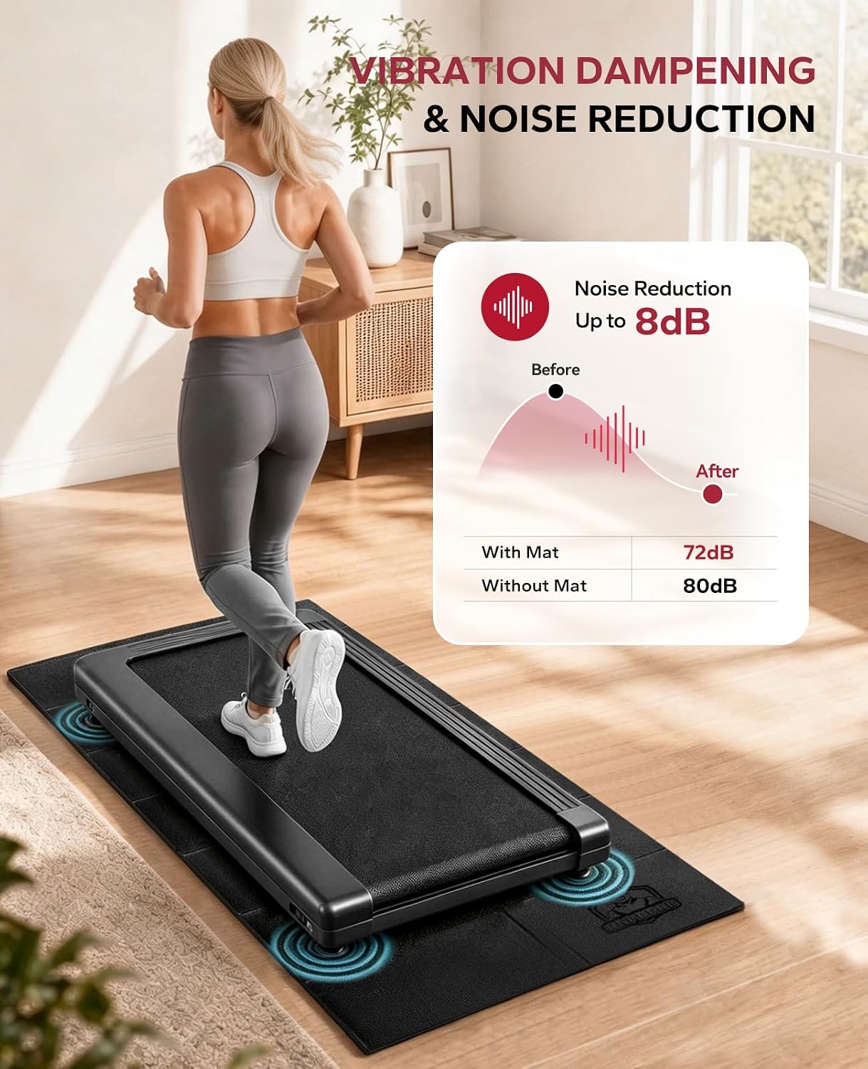 Thumbnail 3 de HAPBEAR Foldable Treadmill Mat 200×90cm 🧘