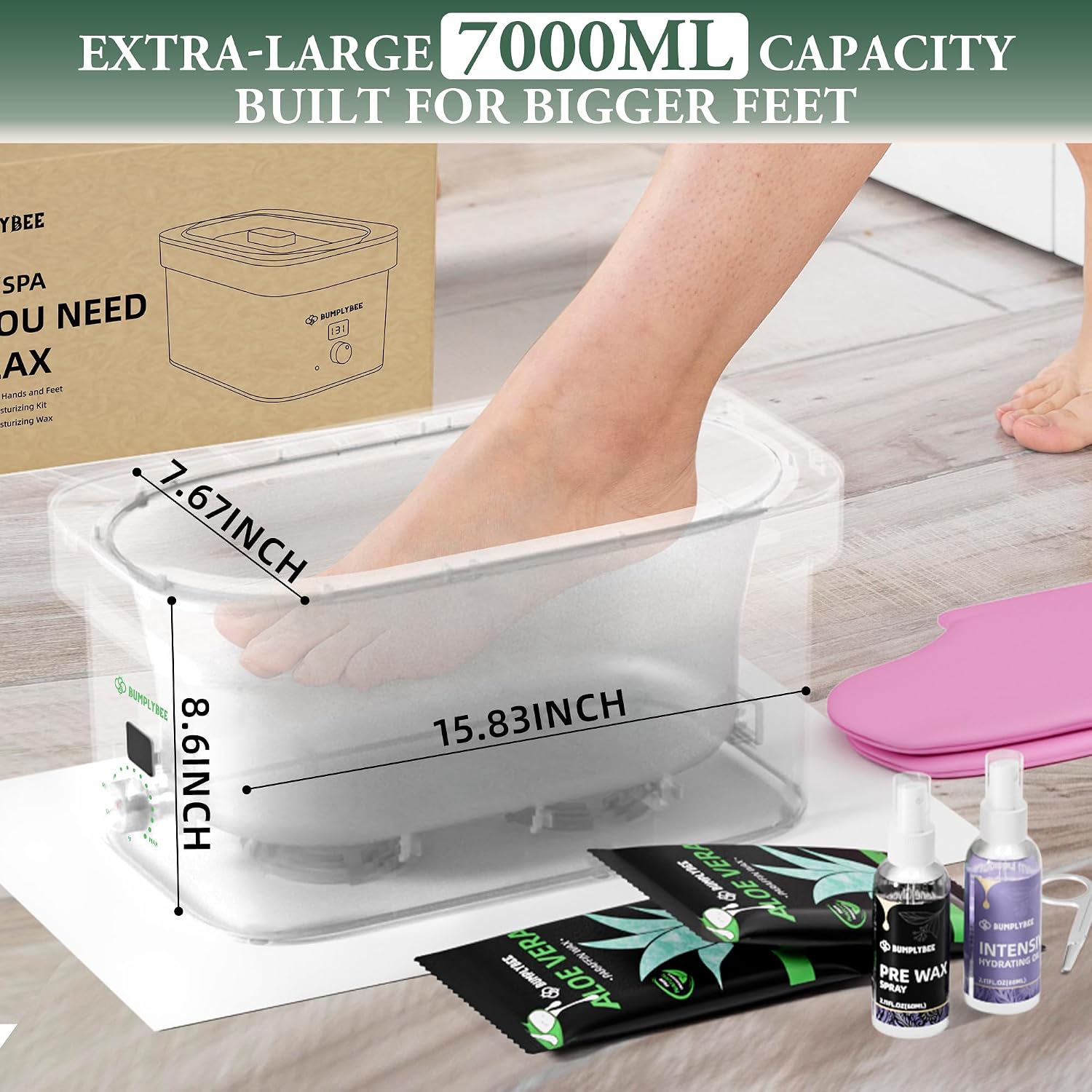 Detalle de BUMPLYBEE 7000ml Paraffin Wax Machine