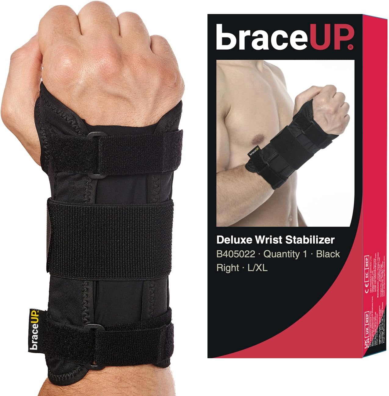 Detalle de BraceUP Tutore Polso per tunnel carpale L/XL