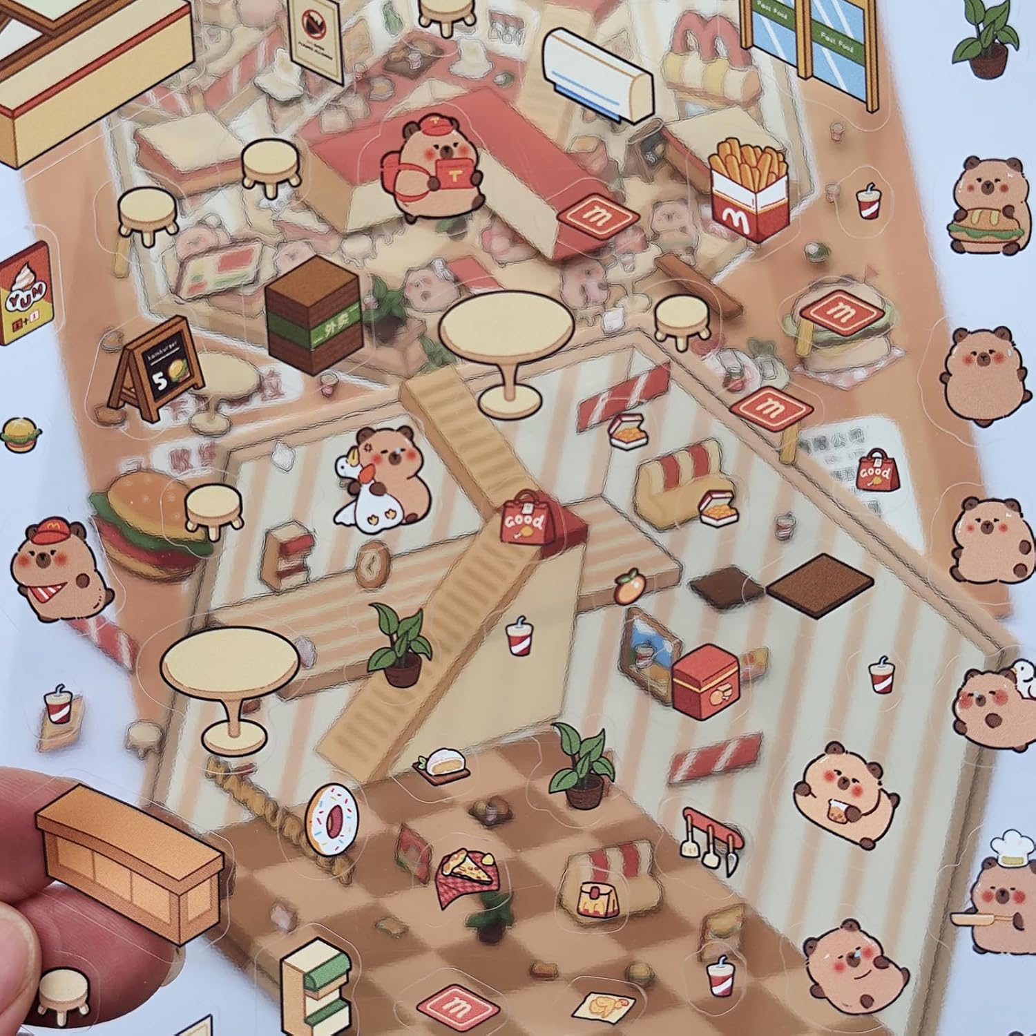 Detalle de DIY 3D Scene Stickers, 4 Sets