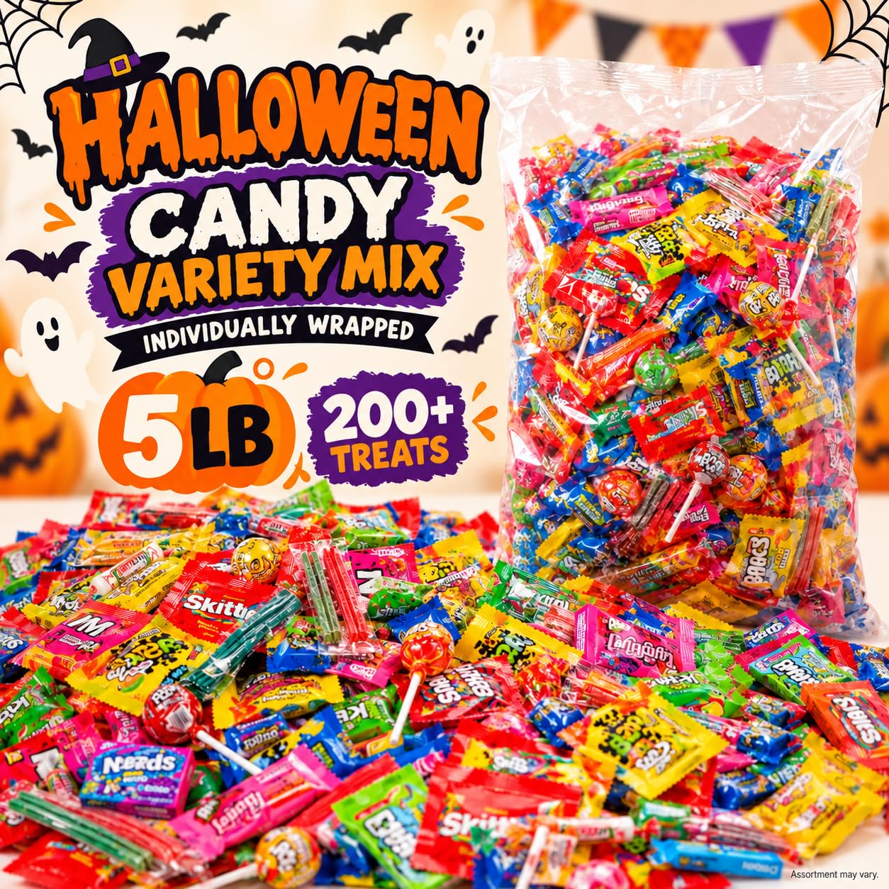 Detalle 2 de ONE CANDY WAY Bulk Candy Variety Pack, 5 lb Individually Wrapped Mix