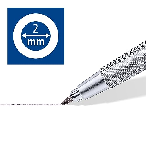 Detalle 2 de Staedtler Mars Technico - Portamine 2 mm con Temperino Integrato inchiostro HB incluso: design affidabile per disegno e scrittura