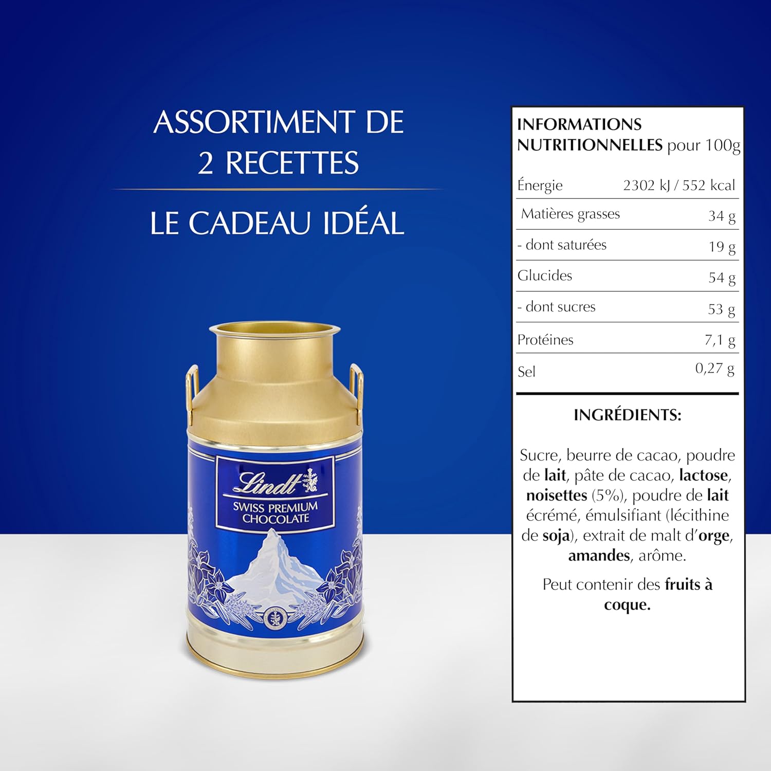 Thumbnail 1 de Lindt Pot Napolitains SWISS PREMIUM 350g 🍫