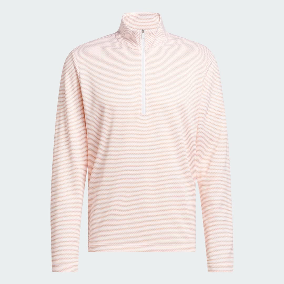 Detalle de Adidas Sudadera Performance Printed Quarter-Zip – naranja