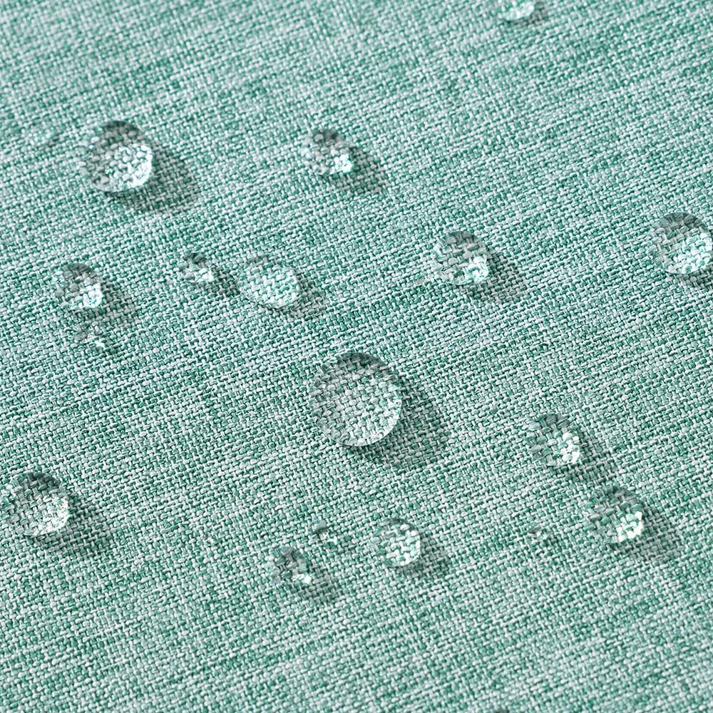 Thumbnail 3 de MIULEE Waterproof Faux Linen Outdoor Cushion Covers 45x45cm (Set of 2) – Blue Green