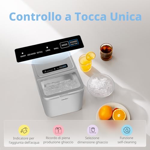 Thumbnail 2 de COMFEE' RCI12GY1EU(E) Macchina Ghiaccio 12 kg/24h, 8 Cubetti in 6–9 Minuti – Compatta e Portatile