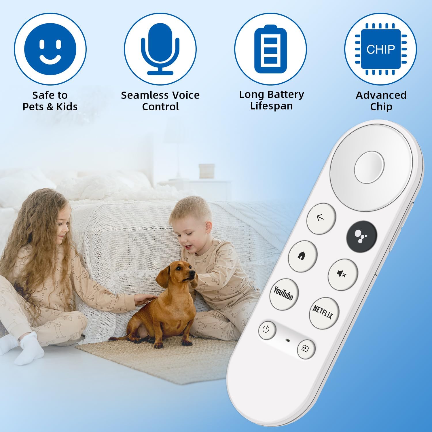 Thumbnail 2 de Replacement Remote for Chromecast with Google TV (Voice Control) — 1-Year Warranty