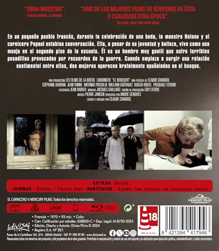 Detalle de Divisa HV El Carnicero (Le Boucher) Blu‑ray 🎬