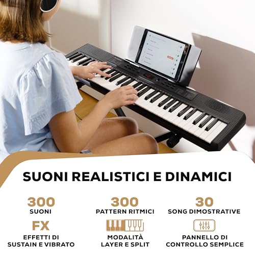 Detalle de Alesis Melody 61 MK4: tastiera pianoforte 61 tasti con accessori, ideale per principianti