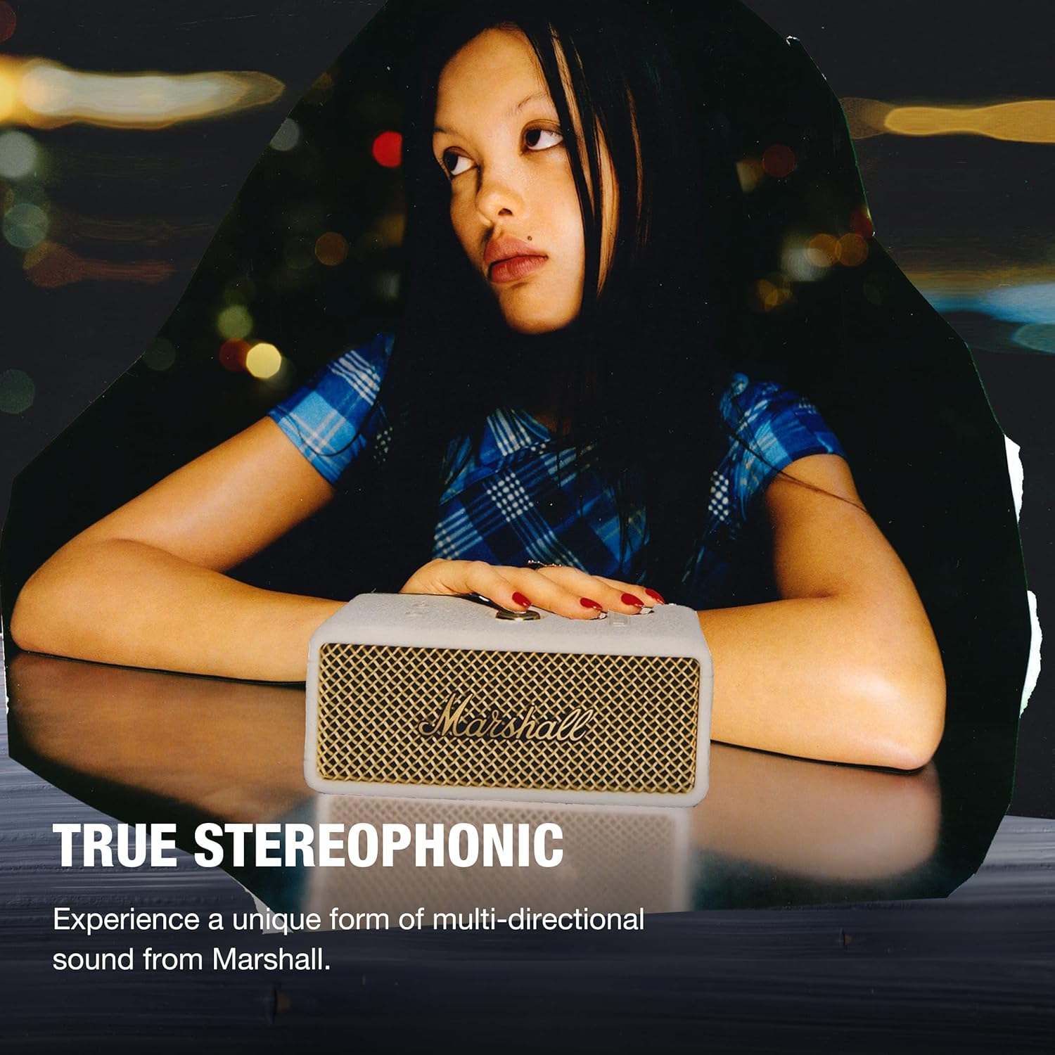 Thumbnail 2 de Marshall Emberton III Portable Bluetooth Speaker (IP67 Waterproof, True Stereophonic Sound) — Cream