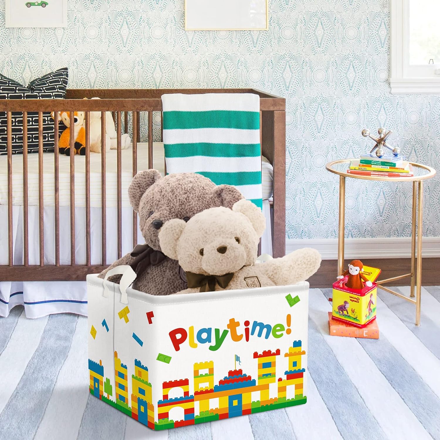 Thumbnail 2 de Clastyle Studie Kinder-Wäschekorb mit Henkel, faltbar (40x30x30 cm) – Aufbewahrung für Babyzimmer & Spielzeit