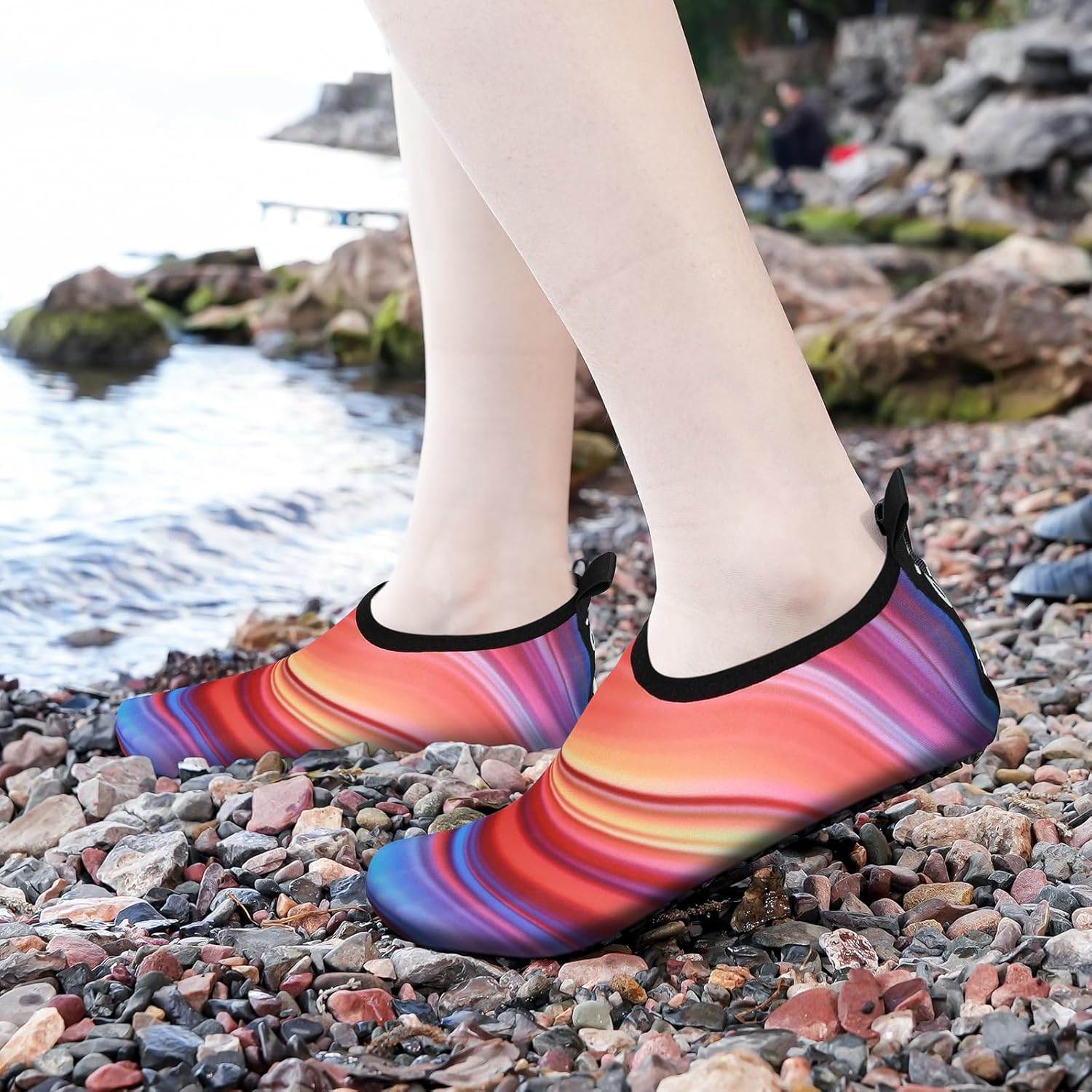 Detalle de JOTO Wasserschuhe für Damen, Herren & Kinder – Quick-Dry Badeschuhe mit rutschfester Sohle