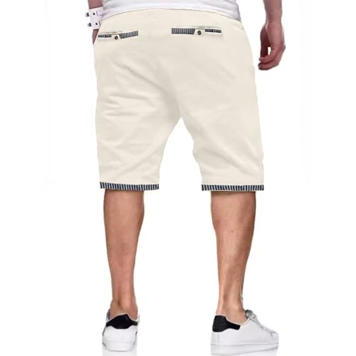 Thumbnail 1 de ZOXOZ Pantalón Corto Hombre Blanco – Algodón, cintura elástica con cordón, versión verano
