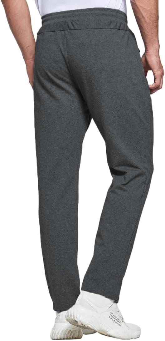 Thumbnail 1 de ZOXOZ men’s cotton joggers with zipped pockets, slim-fit elasticated hem trackie bottoms