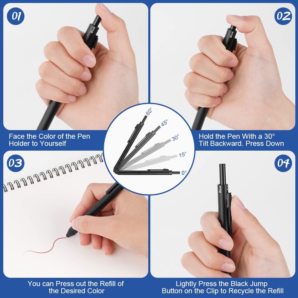 Detalle 1 de AUAUY M1-3417268 4-in-1 pen met 3 kleuren en 0,5 mm potlood