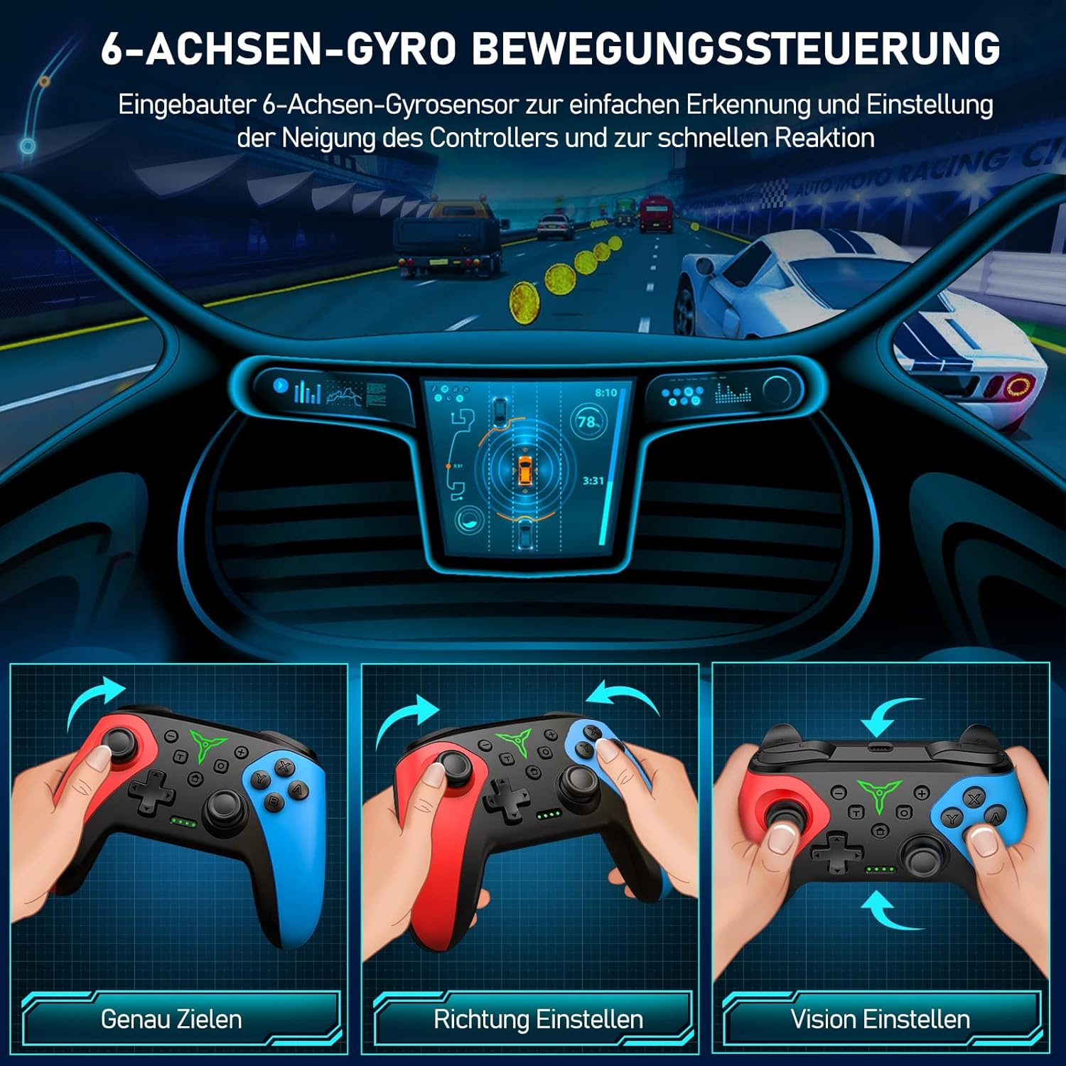 Thumbnail 4 de HELLCOOL Switch Controller kabellos 15 Std
