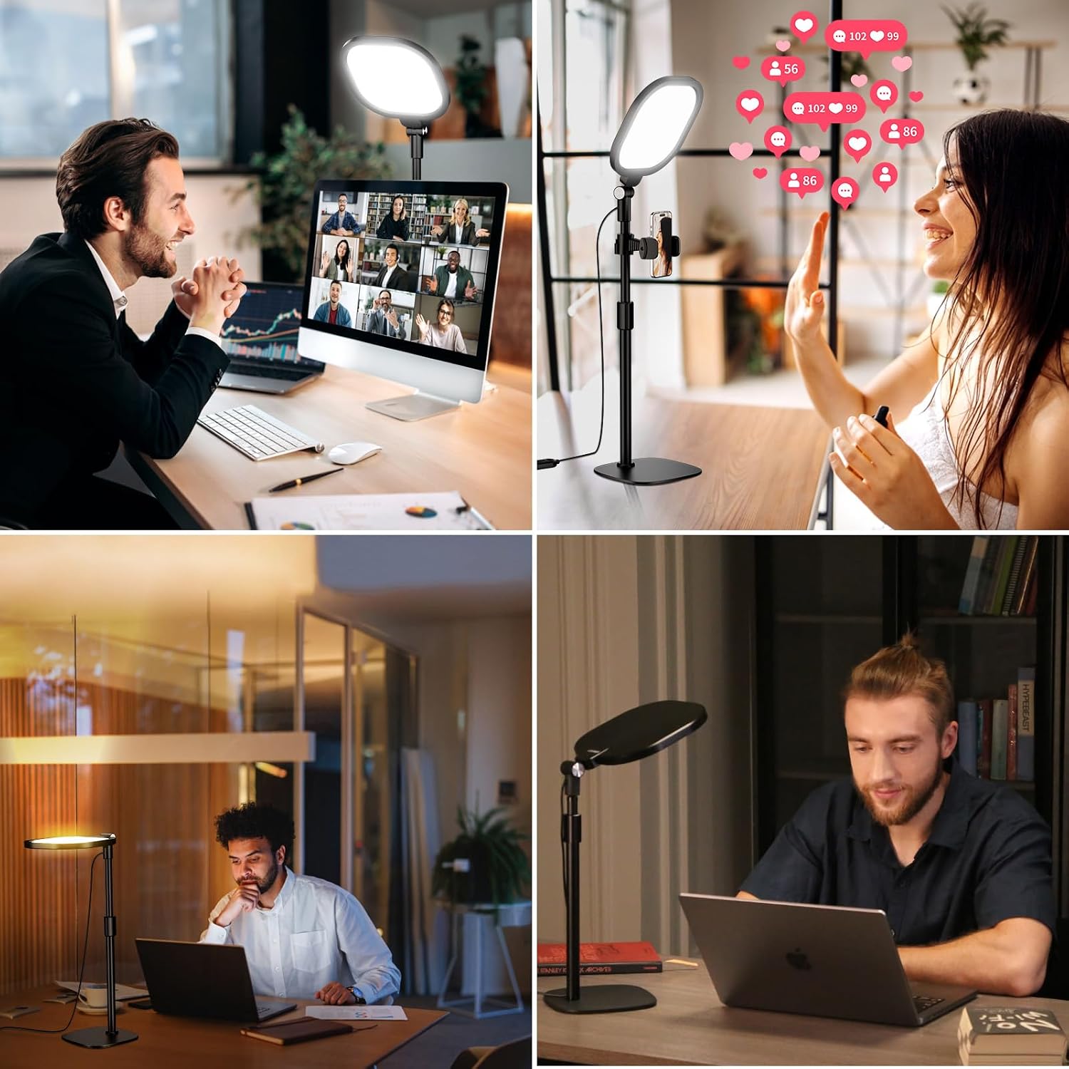 Thumbnail 4 de LitONES Video Conference Lights 2-pack for Desktop